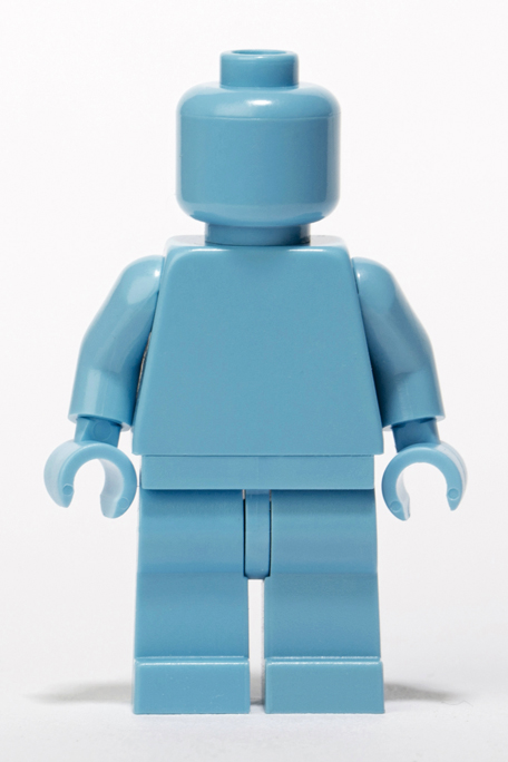 Medium Blue Lego Monochrome minifigure